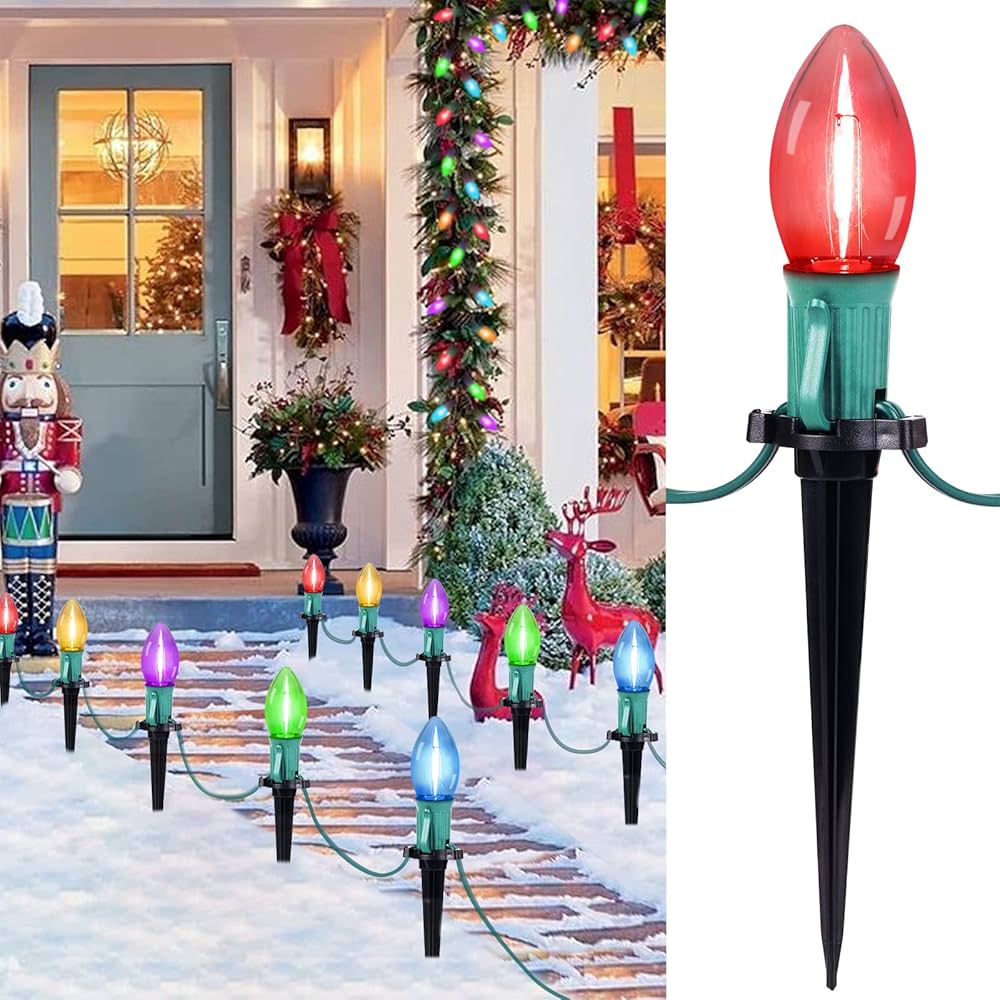 Personal Christmas Coll.［カセット］ C9 Christmas String Lights Outdoor - 25.7 Feet 20 LED